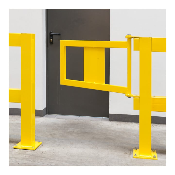 Moravia RammGeländer TÜR kb gelb m/Platten Länge: 905 mm