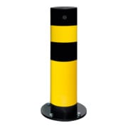 Moravia Borne de dissuasion SWING pour l'intérieur, acier, jaune/noir, à cheviller, 159 mm