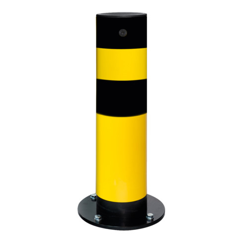 Moravia Rammschutz-Poller SWING für innen, Stahl, gelb/schw., zum Aufdübeln, 159 mm