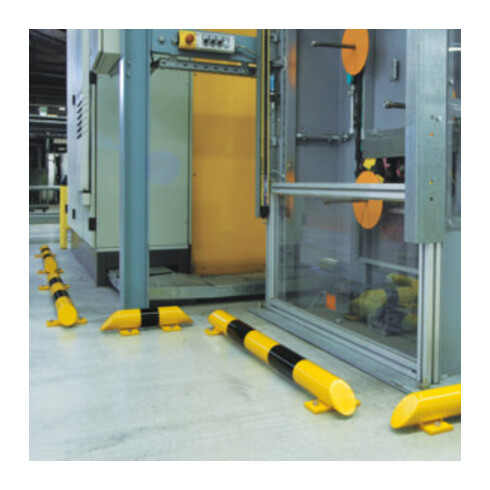 Moravia Rammschutz-Balken schwarz/gelb 76 x 3,0 mm 400 mm lang