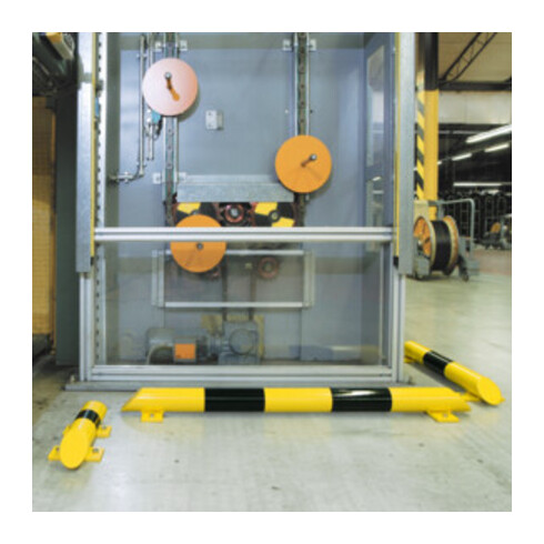 Moravia Rammschutz-Balken schwarz/gelb 76 x 3,0 mm 400 mm lang