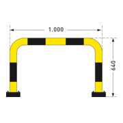 Moravia Rammschutz-Bügel Black Bull SWING für außen zum Aufdübeln 640 x 1000 mm