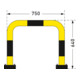 Moravia Rammschutz-Bügel Black Bull SWING für innen zum Aufdübeln 640 x 750 mm