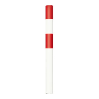 Moravia Rammschutz Poller Black Bull S acier rouge/blanc 90 × 1600 mm