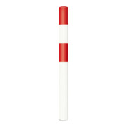 Moravia Rammschutz Poller Black Bull S acier rouge/blanc 90 × 1600 mm