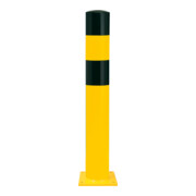 Moravia Rammschutz-Poller L Stahl schwarz/gelb 159 x 1200 mm zum Aufdübeln