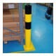 Moravia Rammschutz-Poller L Stahl schwarz/gelb 159 x 1200 mm zum Aufdübeln