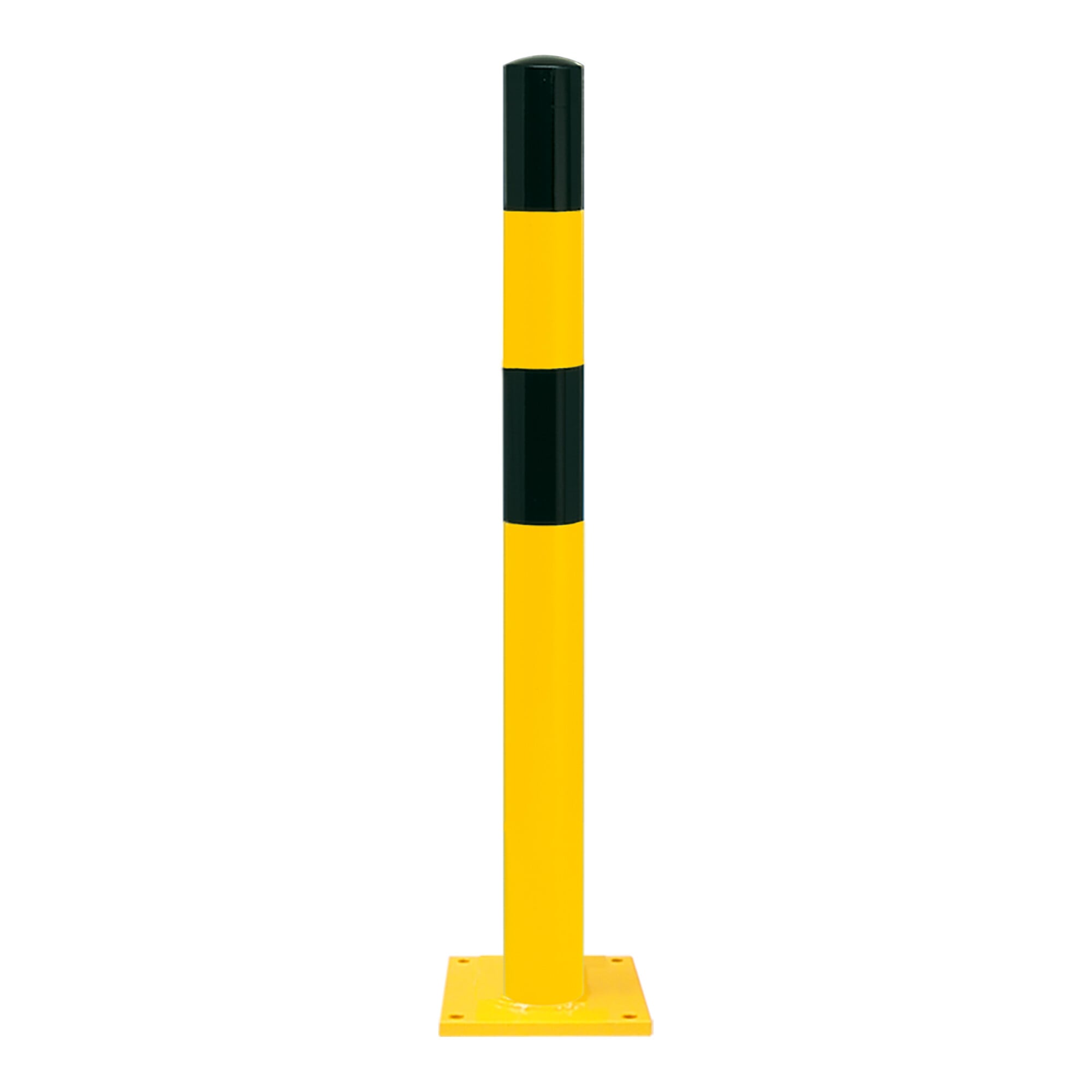 Moravia Rammschutz-Poller S Stahl schwarz/gelb 90 x 1200 mm zum Aufdübeln
