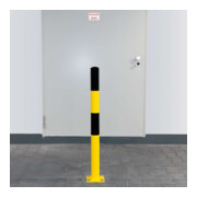 Moravia Rammschutz-Poller S Stahl schwarz/gelb 90 x 1200 mm zum Aufdübeln-5