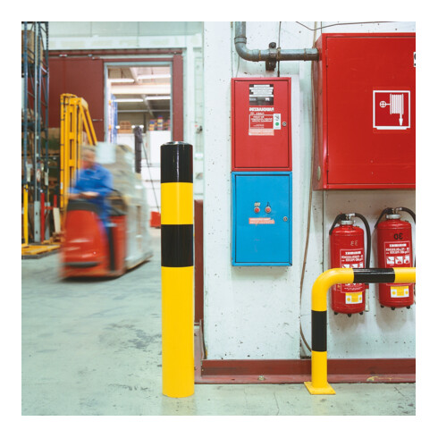 Moravia Rammschutz-Poller XL Stahl schwarz/gelb 194 x 1600 mm