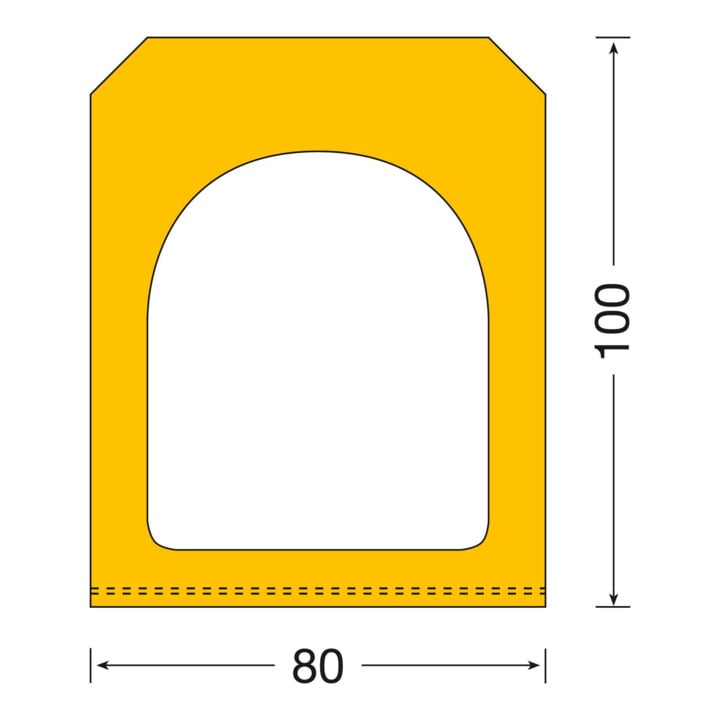 Moravia Ramp Fender MORION 100 x 80 mm L 1000 mm avec plaque d’acier perforée intégrée