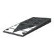 MORAVIA Rampe de bordure 450 x 1000 x 80 mm caoutchouc vulcanisé noir blanc