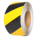 Moravia Revêtement antidérapant autocollant jaune/noir en rouleau 100 mm x 18,3 m-1