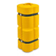 Moravia Säulenschutz aus PE gelb 1100 mm hoch für Rechtecksäulen Seitenlänge 200-300 mm-1