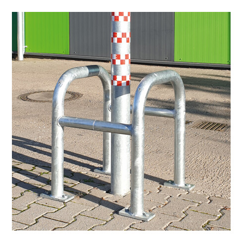 Moravia Säulenschutz Stahl feuerverzinkt 2-teilig zum Aufdübeln