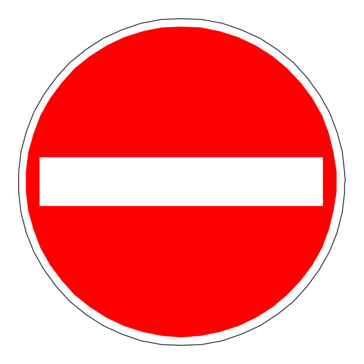 Moravia Schilder-Warnständer MORION rot Schild Z267 (Verbot der Einfahrt) 60 x 900 mm