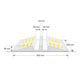 Moravia Schlauchbrücke für B/C/D Schläuche max. 75 mm 855 x 300 x 84 mm