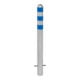 MORAVIA Schutzpoller CITY Stahl feuerverzinkt H 1.200 mm Alu-Kappe blau