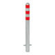 MORAVIA Schutzpoller CITY Stahl feuerverzinkt H 1.200 mm Alu-Kappe rote Reflexringe