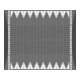 MORAVIA Set de coussins pour plateau D noir 4950 x 4000 x 80 mm, 44 éléments avec matériel de fixation