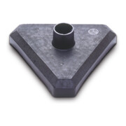 Moravia Set di supporti per catena con base triangolare, nero/giallo 10m catena, elemento di collegamento, gancio, 6pz.-2