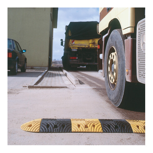 Moravia Seuil de chaussée TOPSTOP-10 élément standard jaune 405 × 250 × 70 mm