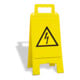 MORAVIA Signalisation pliable en plastique jaune avec symbole Tension électrique