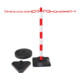 Moravia Support à chaîne Set pied rond rechargeable rouge/blanc 10 m chaîne + connecteur + 6 crochets-3