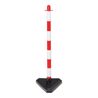 Moravia Support à chaînes léger rouge/blanc 40 × 870 mm pied triangulaire + rempli de béton