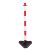 Moravia Support à chaînes léger rouge/blanc 40 × 870 mm pied triangulaire + rempli de béton