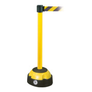 Moravia Support d’avertissement à sangle MORION jaune avec bande noir/jaune 985 mm × 50 mm