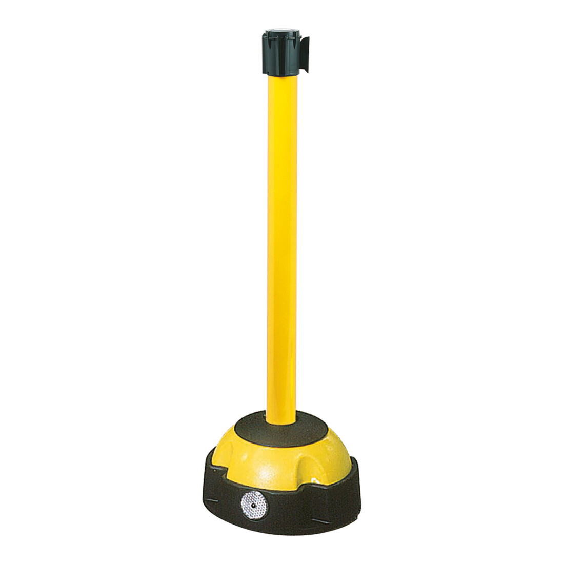 Moravia Support d’avertissement à sangle MORION jaune avec bande noir/jaune 985 mm × 50 mm