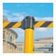 Moravia Support d’avertissement à sangle MORION jaune avec bande noir/jaune 985 mm × 50 mm-4