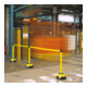 Moravia Support d’avertissement à sangle MORION jaune avec sangle jaune, longueur 3000 mm, 60 × 985 mm