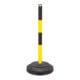 Moravia Support de chaîne EXTERN 60 × 1000 mm noir/jaune + capuchon à œillets et pied recyclé-1
