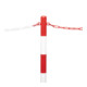 Moravia Support de chaîne EXTERN 60 × 1000 mm rouge/blanc + 2 œillets avec poignée de transport-5