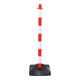 Moravia Support de chaîne léger rouge/blanc 40 × 870 mm avec pied carré en caoutchouc dur-1
