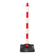 Moravia Support de chaîne léger rouge/blanc 40 × 870 mm avec pied carré en caoutchouc dur