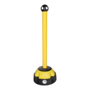 Moravia Support de chaîne MORION couleur poteau jaune 60 × 975 mm pied noir/jaune