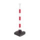 Moravia Support de chaîne pliable rouge/blanc 50 × 900 mm avec 2 crochets et plaque de pied