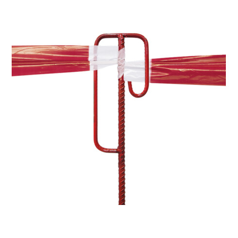 Moravia Support de fixation rouge laqué 12/1250