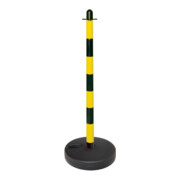 Moravia Supporto per catena leggero, nero/giallo 40x870mm base rotonda, supporto, riempibile