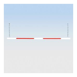 MORAVIA Suspension réglable pour limiteur de passage L 200 mm aluminium rouge/blanc pour 3000 - 5000 mm