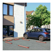 Moravia Trennbalken rot weiß reflektierend 1200 x 150 x 45 mm + Dübelmaterial-4