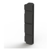 Moravia Verlängerungselement f/Säulenschutz,  aus Kunststoff, schwarz