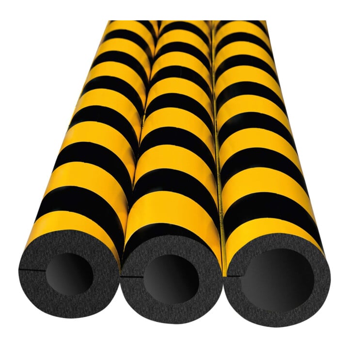 MORAVIA Vollrohrschutz Kreis 50/75 PU gelb/schwarz 1000mm