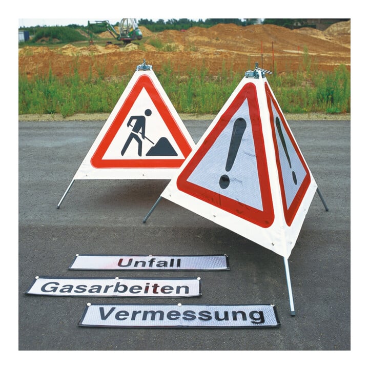 MORAVIA Zusatztext 700mm reflektierend Unfall Trio-Zusatztext