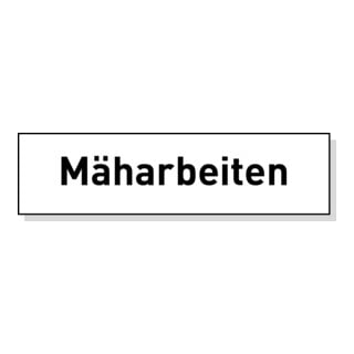 MORAVIA Zusatztext 900mm reflektierend Mäharbeiten