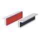 Mordaches en aluminium aimantées pour étaux avec un côté avec caoutchouc, 120 mm