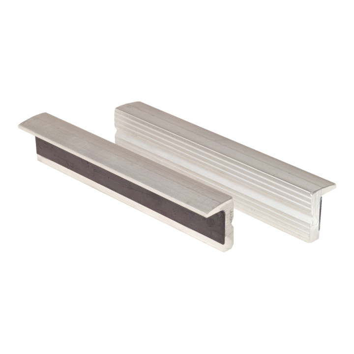 Mordaches en aluminium aimantées pour étaux, structure fine,120mm